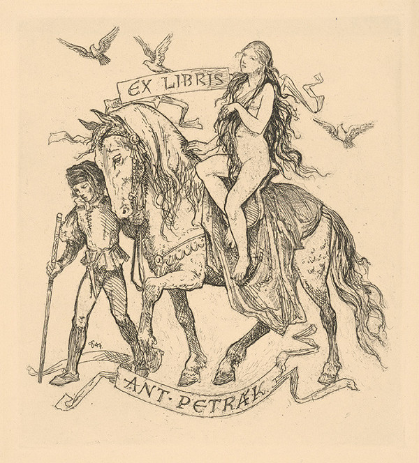 Jaroslav Vodrážka – Ex libris Ant. Petrák 