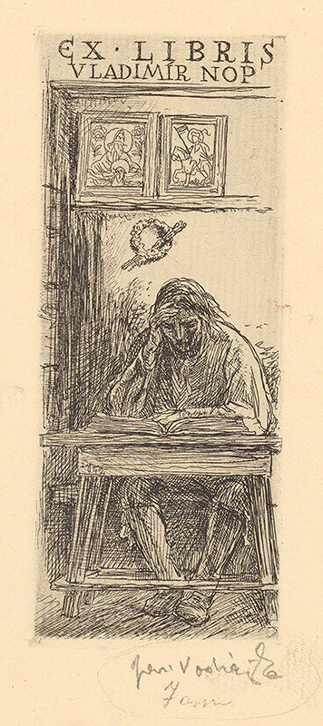 Jaroslav Vodrážka – Ex libris Vladimír Nop 