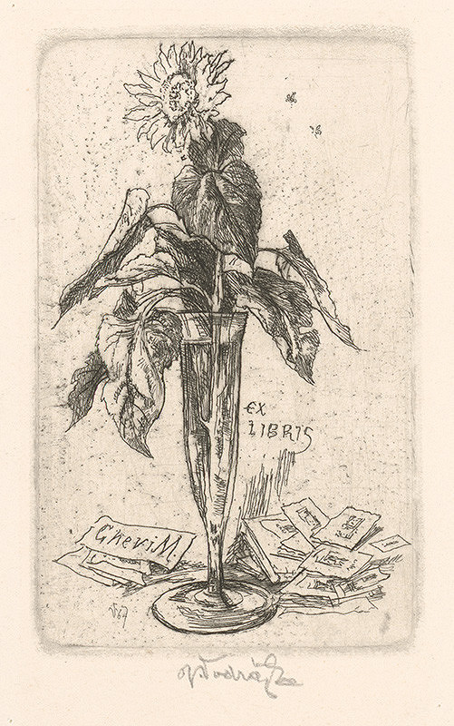 Jaroslav Vodrážka – Ex libris Gheri M. 