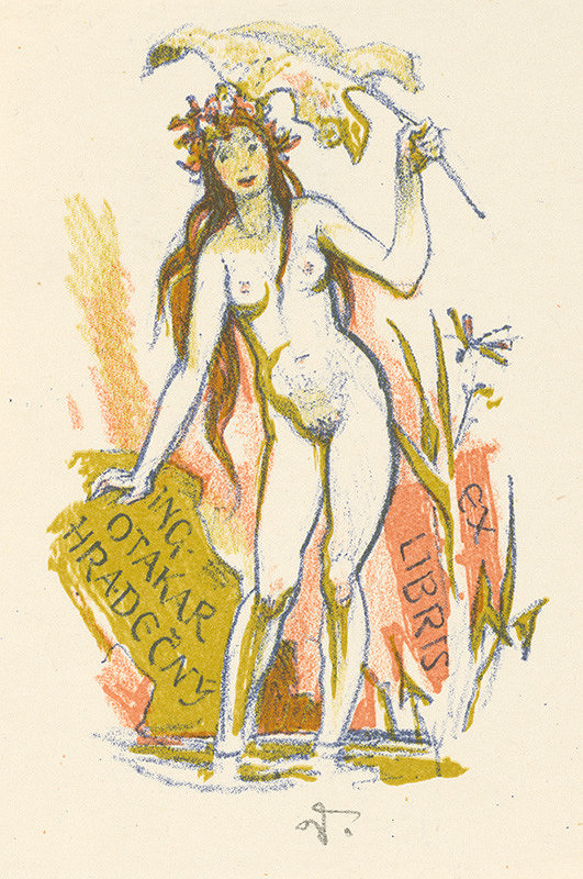 Jaroslav Vodrážka – Ex libris Ing. Otakar Hradečný 