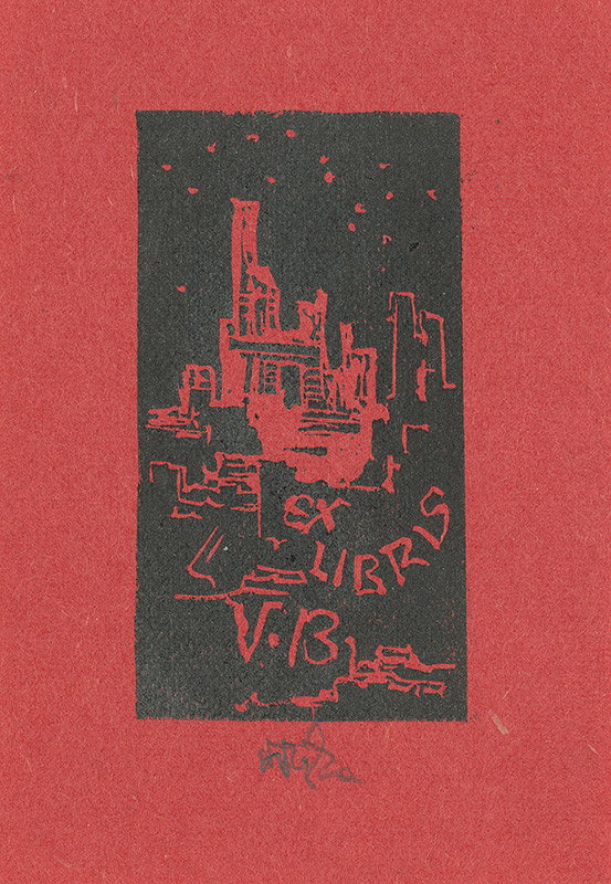 Jaroslav Vodrážka – Ex libris V. B. 