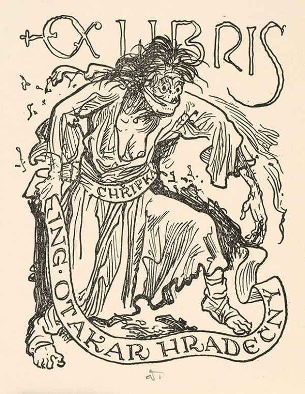 Jaroslav Vodrážka – Ex libris Ing. Otakar Hradečný 