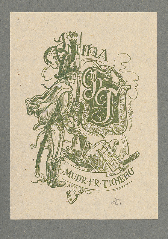 Jaroslav Vodrážka – Ex libris MUDr. Fr. Tichého 