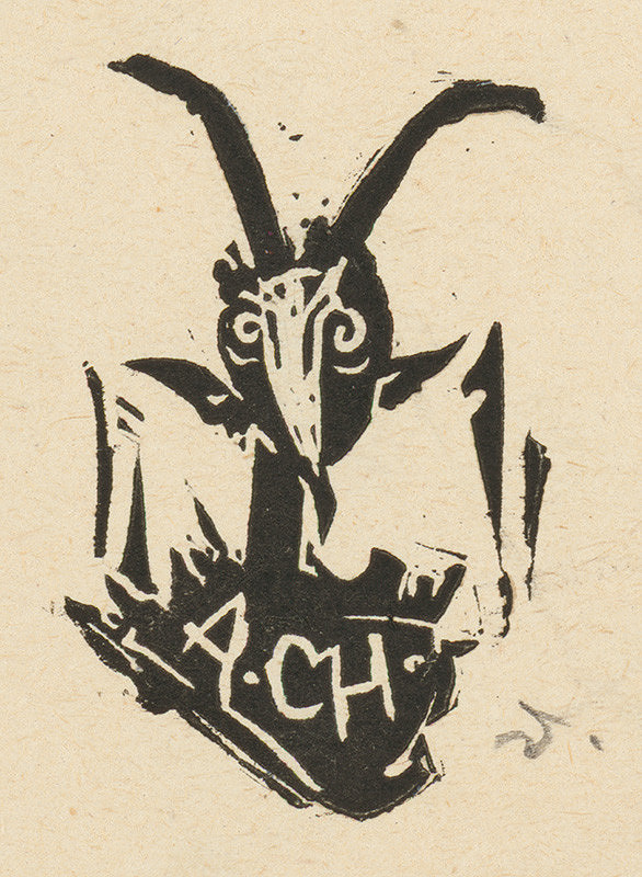 Jaroslav Vodrážka – Ex libris A. Ch.