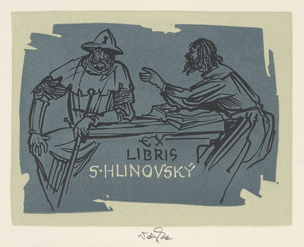 Jaroslav Vodrážka – Ex libris S. Hlinovský 