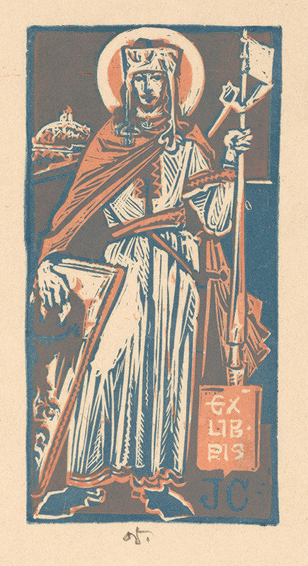 Jaroslav Vodrážka – Ex libris J. C. 