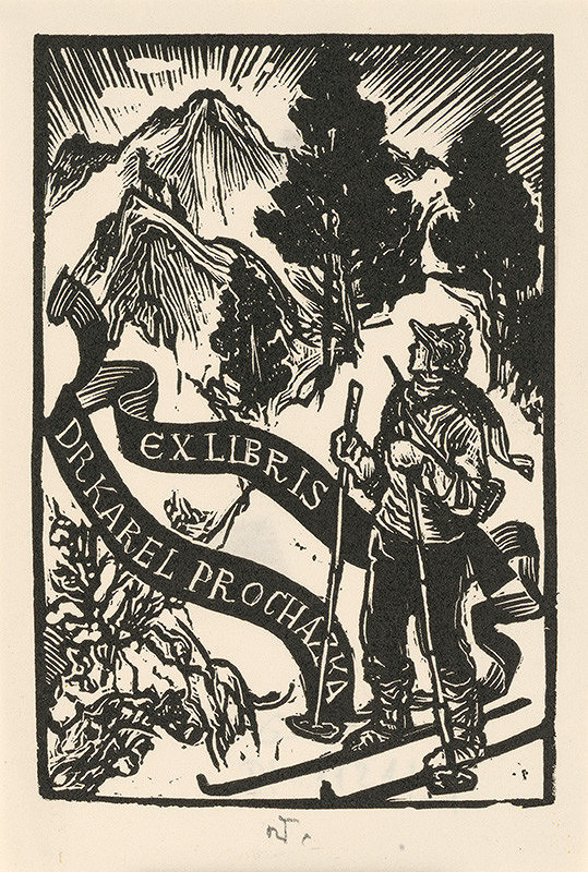 Jaroslav Vodrážka – Ex libris dr. Karel Procházka