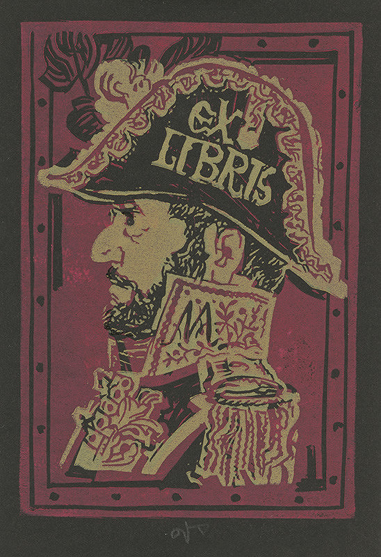 Jaroslav Vodrážka – Ex libris M. 