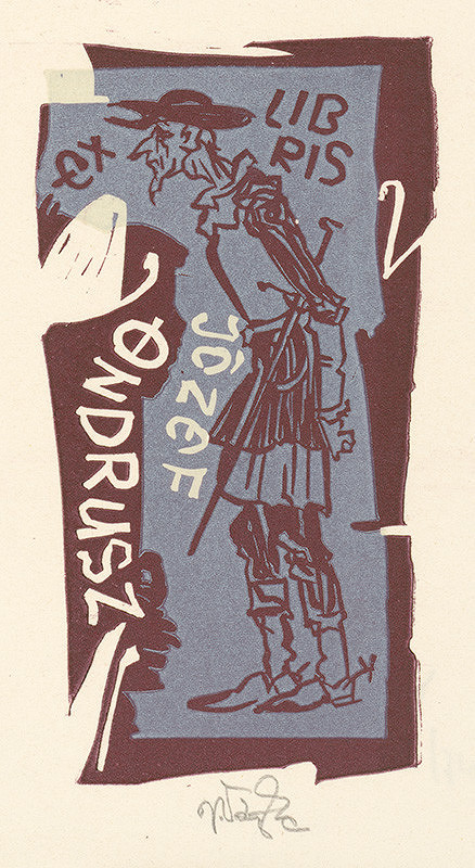 Jaroslav Vodrážka – Ex libris Józef Ondrusz