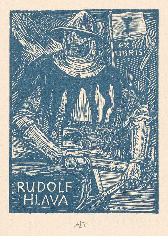 Jaroslav Vodrážka – Ex libris Rudolf Hlava