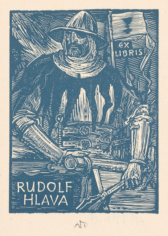 Jaroslav Vodrážka – Ex libris Rudolf Hlava