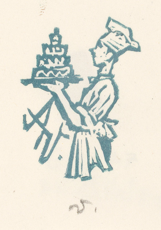 Jaroslav Vodrážka – Ex libris A. V. 