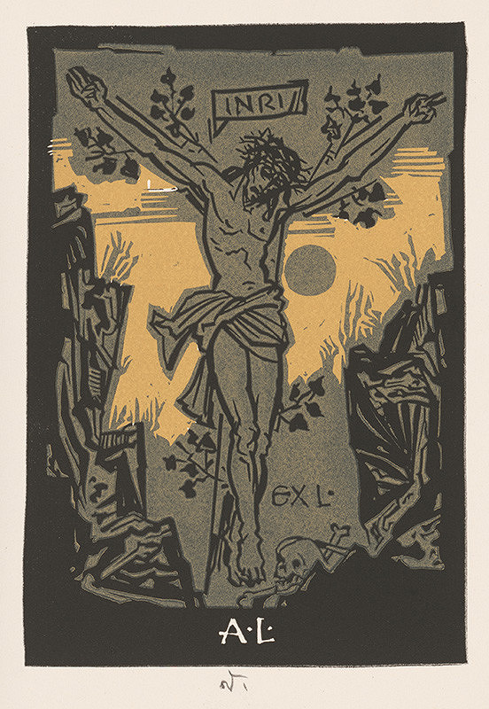 Jaroslav Vodrážka – Ex libris A. L. 