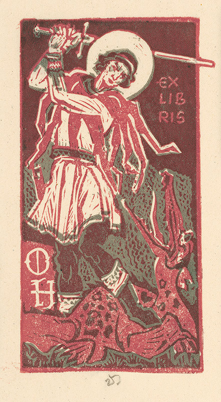 Jaroslav Vodrážka – Ex libris O. H. 