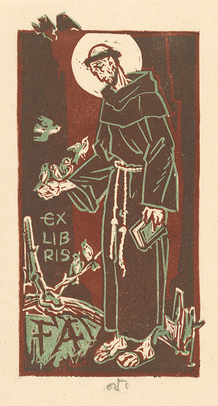 Jaroslav Vodrážka – Ex libris F. A. 