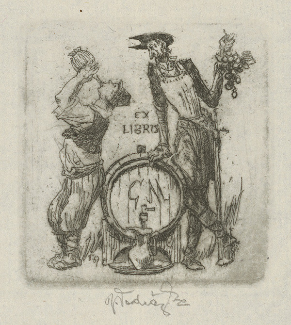 Jaroslav Vodrážka – Ex libris G. M. 