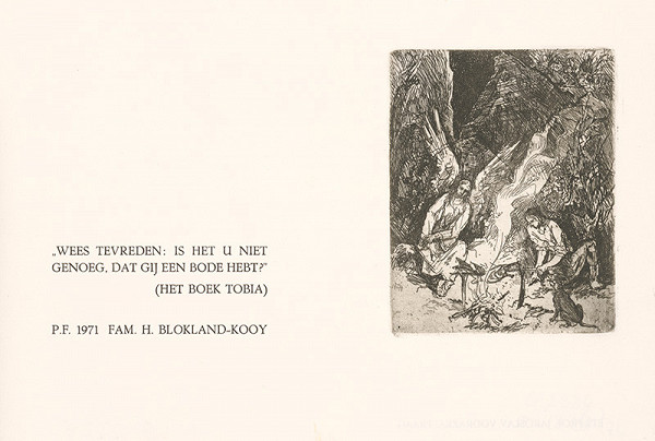 Jaroslav Vodrážka – Novoročenka 1971 rodiny Blokland - Kooy III. 
