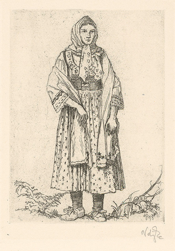 Jaroslav Vodrážka – Krojová štúdia ženy II. 