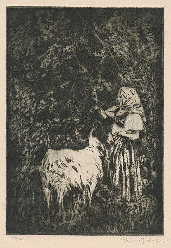 Viktor Hermély – Kŕmenie kozy 