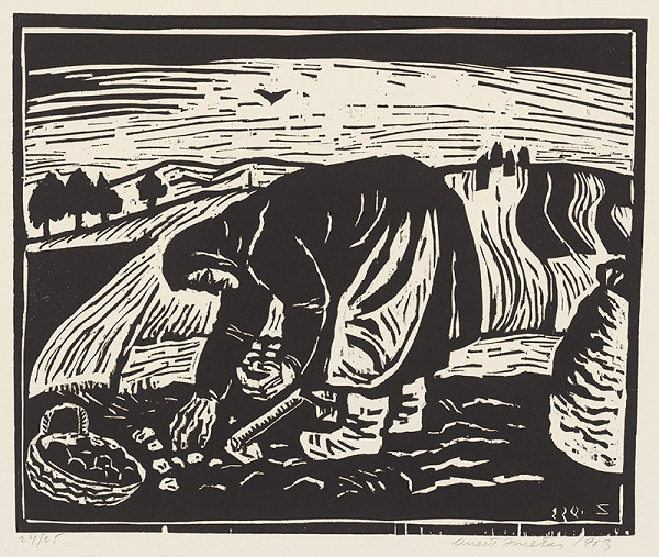 Ernest Zmeták – Vyberanie zemiakov 