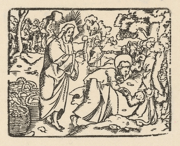 Nemecký grafik z prelomu 16. - 17. storočia – Uzdravenie nemého 