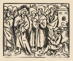 Nemecký grafik z prelomu 16. - 17. storočia – Uzdravenie slepého 