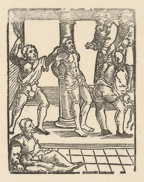 Nemecký grafik z 1. polovice 16. storočia – Bičovanie