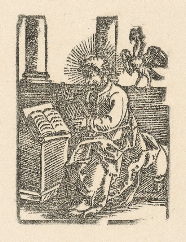 Nemecký grafik z 1. polovice 16. storočia – Evanjelista Ján 