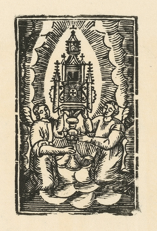 Slovenský grafik zo začiatku 19. storočia – Adorácia oltárnej sviatosti 