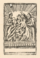 Slovenský grafik zo začiatku 19. storočia – Ježiš, Mária Joachym a Anna 