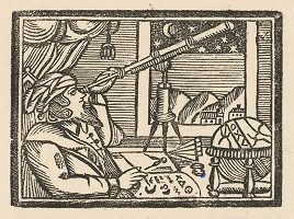 Moravský grafik zo začiatku 19. storočia – Muž s ďalekohľadom 