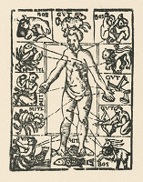 Nemecký grafik zo začiatku 17. storočia – Vplyv planét na ľudské zdravie 