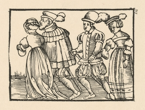 Nemecký grafik z 2. polovice 16. storočia – Kniežaťu privádzajú novú ženu