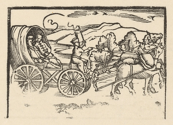 Nemecký grafik zo začiatku 17. storočia – Cesta kočom 