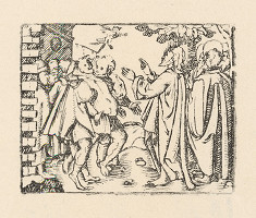 Nemecký grafik zo začiatku 17. storočia – Uzdravenie posadnutého diablom 