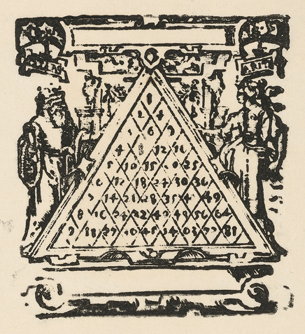 Nemecký grafik z polovice 16. storočia – Násobilka
