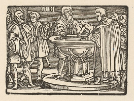 Nemecký grafik z polovice 16. storočia – Krst 