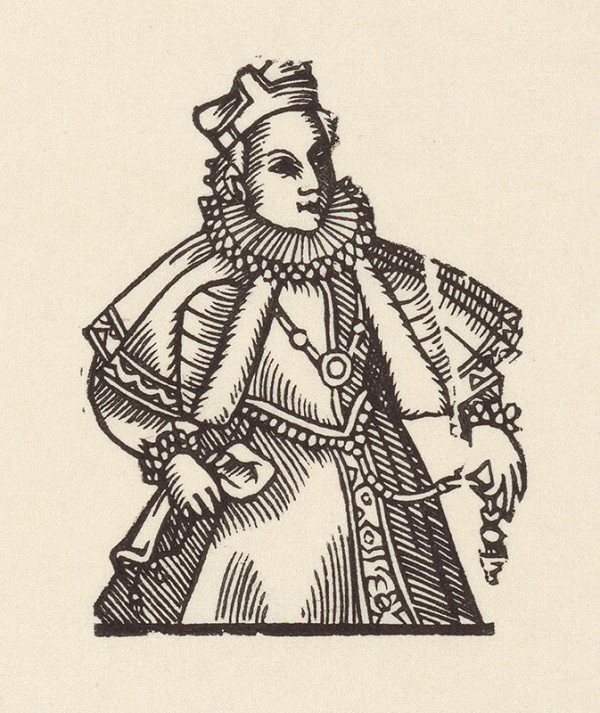 Moravský grafik zo začiatku 17. storočia – Renesančná dáma