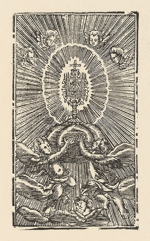Slovenský grafik zo začiatku 19. storočia – Adorácia oltárnej sviatosti