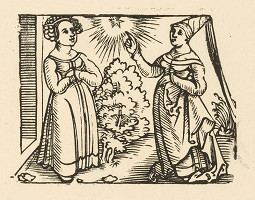 Nemecký grafik z 1. polovice 16. storočia – Rozhovor dvoch paní 