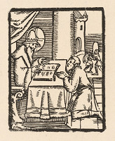 Moravský grafik zo začiatku 17. storočia – Učenec a prosebník 