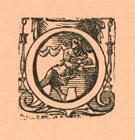 Moravský grafik zo začiatku 17. storočia – Iniciála O 