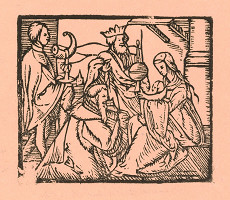 Moravský grafik zo začiatku 17. storočia – Klaňanie sa Troch kráľov 