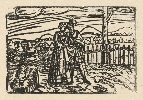 Nemecký grafik z 2. polovice 16. storočia – Milenci v záhrade