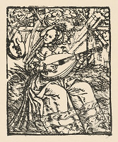 Nemecký grafik z polovice 16. storočia – Dáma s lutnou 