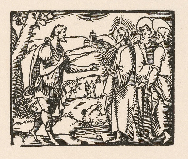 Nemecký grafik zo začiatku 17. storočia – Kristus a stotník 