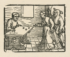 Nemecký grafik z 1. polovice 16. storočia – Hra v kocky 