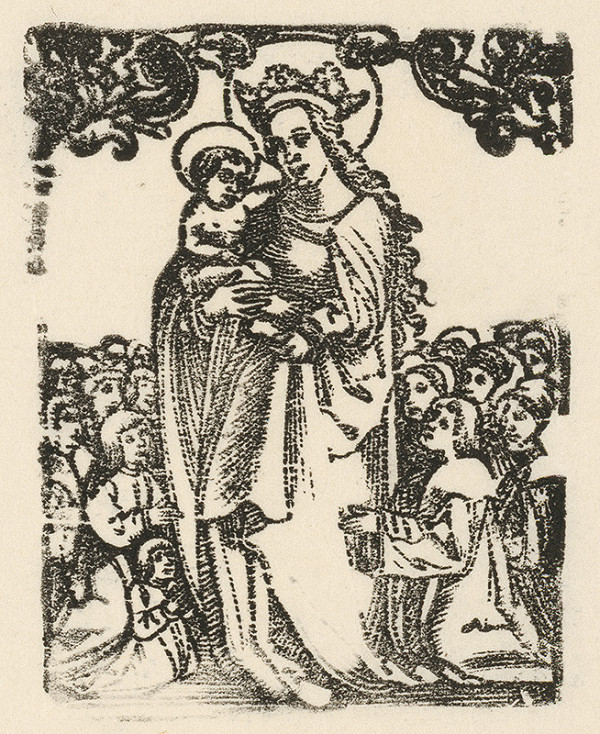 Nemecký grafik z 1. polovice 16. storočia – Madona so zástupom 