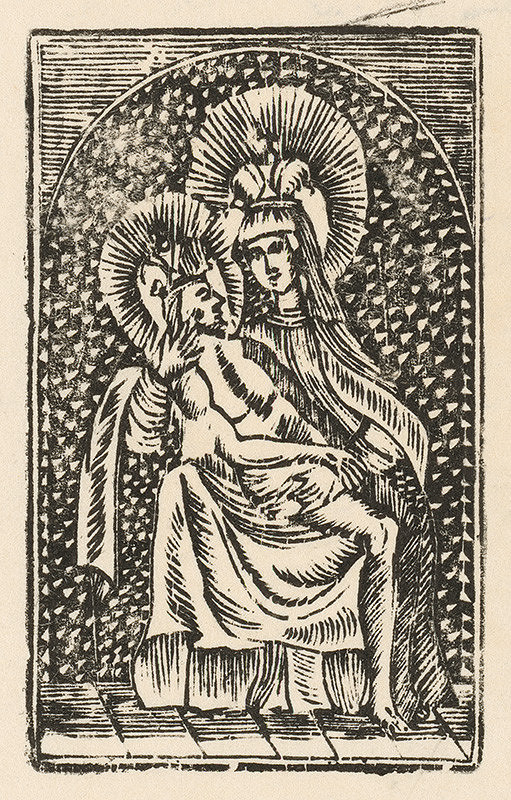 Slovenský grafik zo začiatku 19. storočia – Šaštínska Panna Mária. Pieta. 