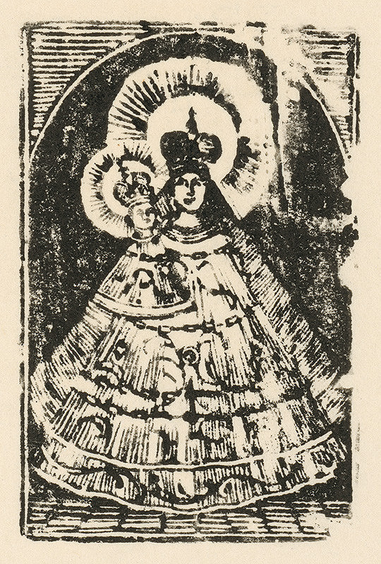 Slovenský grafik zo začiatku 19. storočia – Zázračná Panna Mária 